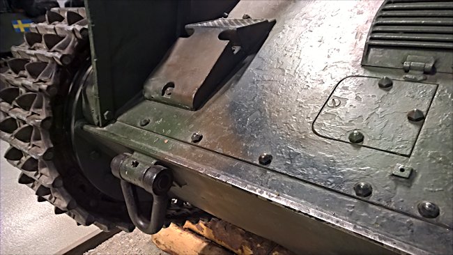 Surviving Swedish m/ 38 welded Tank hull