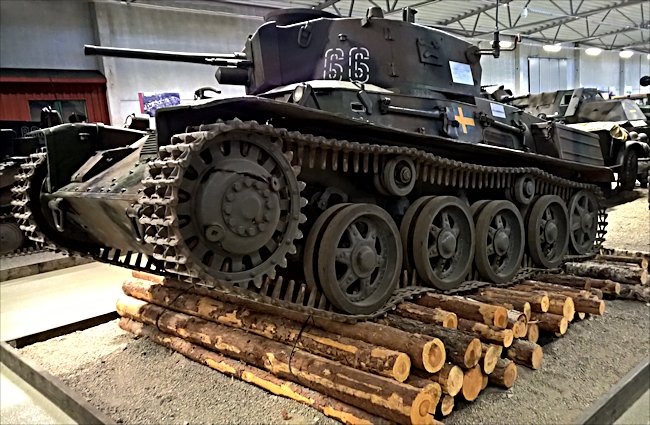 Surviving Swedish stridsvagn m/38 Tank