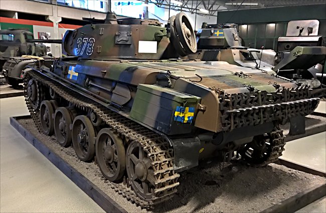 Surviving Swedish m/40 Tank