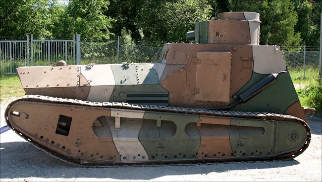 Surviving Swedish m/21-29 tank