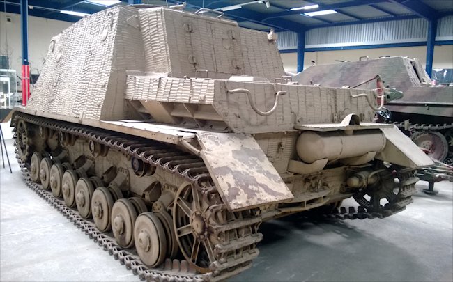 Surviving German Sturmpanzer 43 Sd.Kfz.166 Brummbär infantry support self propelled gun