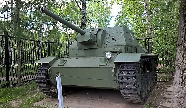 preserved SU76i Soviet 76 mm SPG