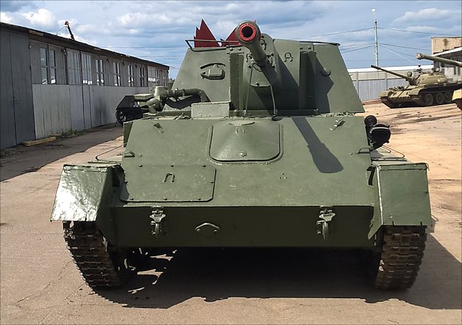 preserved SU76 Soviet 76 mm SPG
