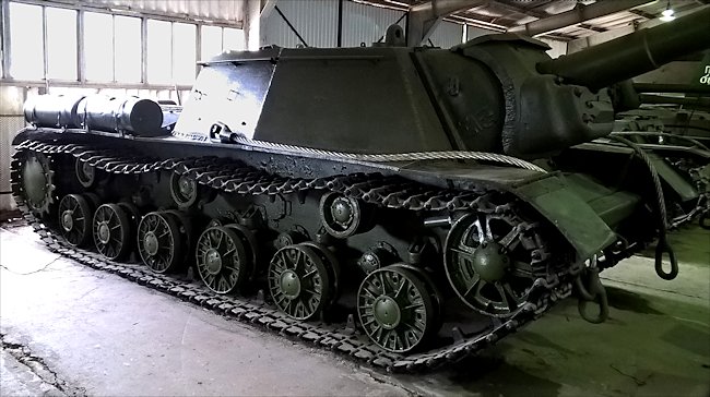 Surviving SU-152 Heavy Self Propelled Howitzer at Kubinka Tank Museum