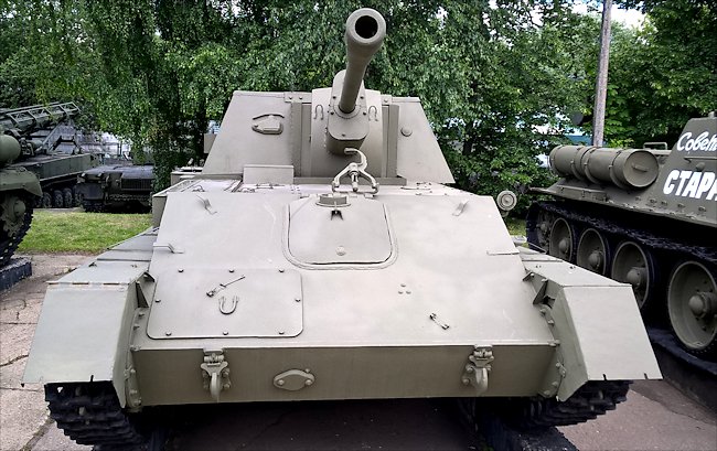 preserved SU76 Soviet 76 mm SPG
