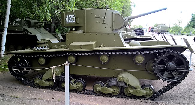Preserved Soviet WW2 T-26 tank