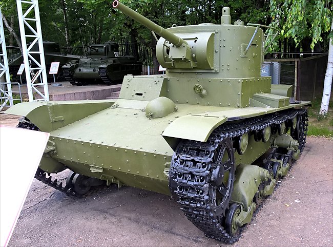 Preserved Soviet WW2 T-26 tank