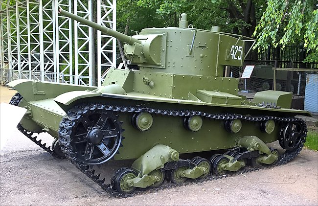 Restored T-26 Red Army WW2 Tank with radio