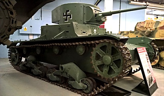 Restored Soviet WW2 T-26 tank