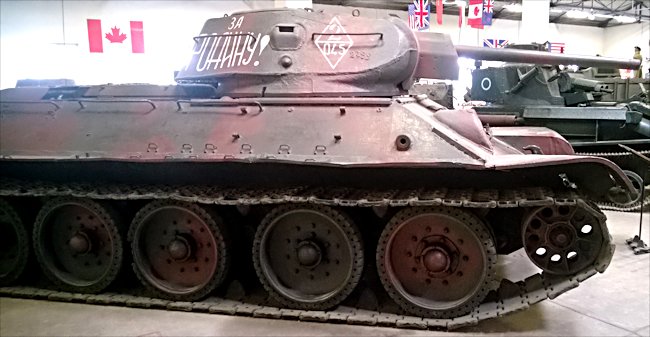 Restored Russian Soviet WW2 T34/76 Medium Tank