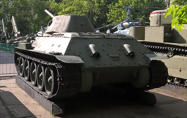 Preserved Russian Soviet WW2 T34/76 Medium Tank