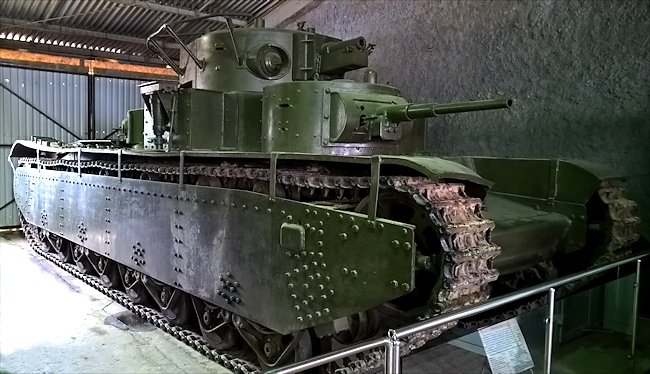 Restored Soviet WW2 T-35 tank