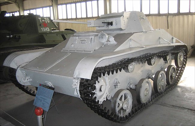 restored T-60 Red Army WW2 Light Tank