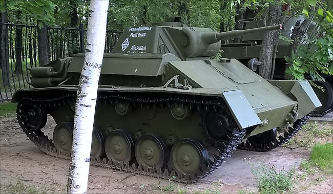 Restored T-70 Soviet  WW2 Light Tank