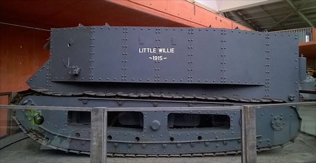 Surviving British First tank Little Willie APC