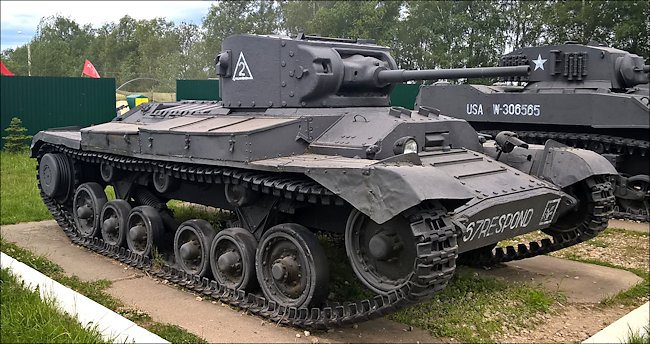 Preserved Lend-Lease Valentine Tank in the Kubinka Tank Museum Russia