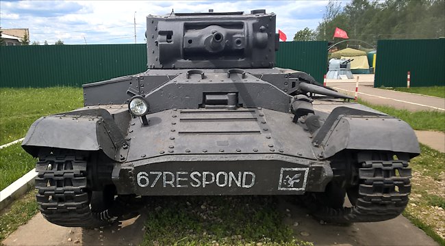 Preserved Lend-Lease Valentine Tank in the Kubinka Tank Museum Russia