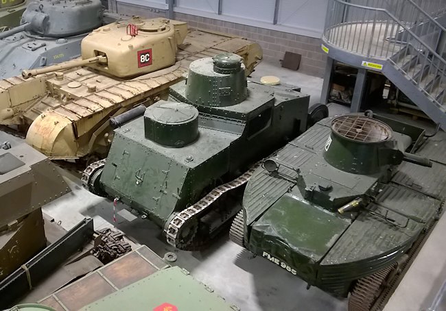 Vickers Amphibious Light Tank A4E3 in The Tank Museum Vehicle Conservation Hall at Bovington