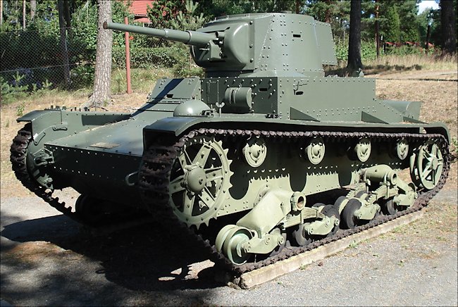 Restored T-26E Vickers-Armstrong Mark E 6-ton tank