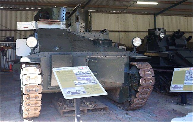 Preserved 1920s British Vickers Medium MkII tank