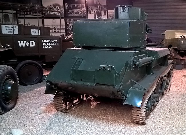 Preserved Vickers Light Tank MkVI Tank at the Imperial War Museum Duxford.