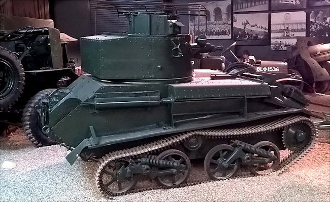 Vickers Light Tank MkVI Tank at the IWM Duxford.