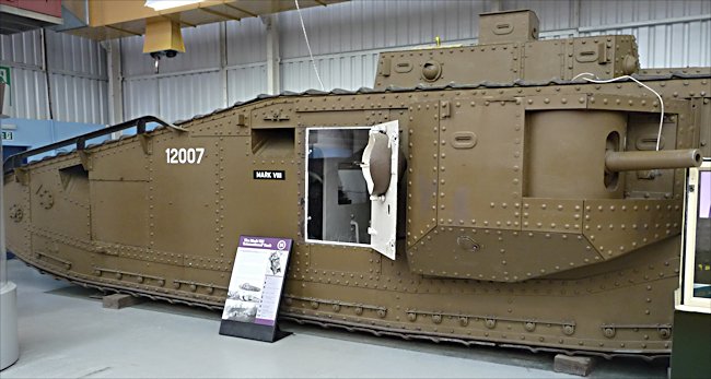 Surviving WW1 British and American Army Mark VIII International Tank