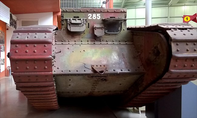 Surviving WW1 British Mark Mark II Female Tank
