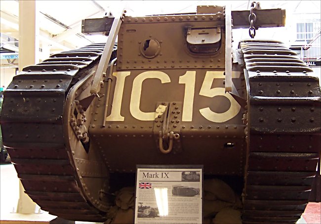 Surviving WW1 British Mark IX Armoured Personel Carrier Tank