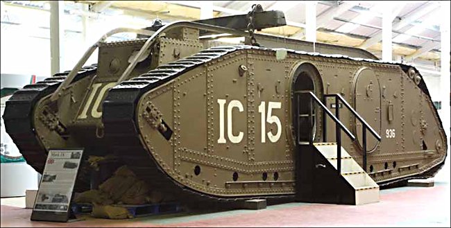 Surviving WW1 British Mark IX Armoured Personel Carrier Tank