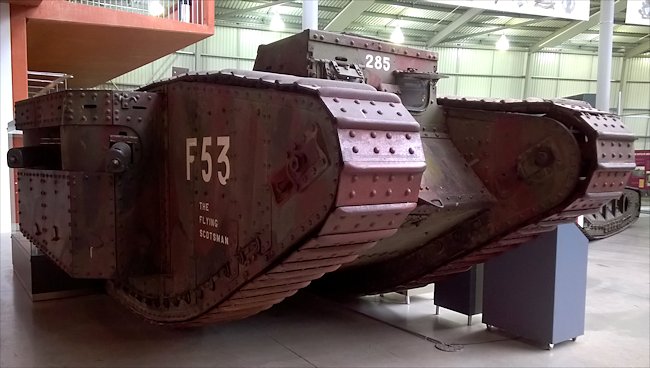 Surviving WW1 British Mark Mark II Female Tank